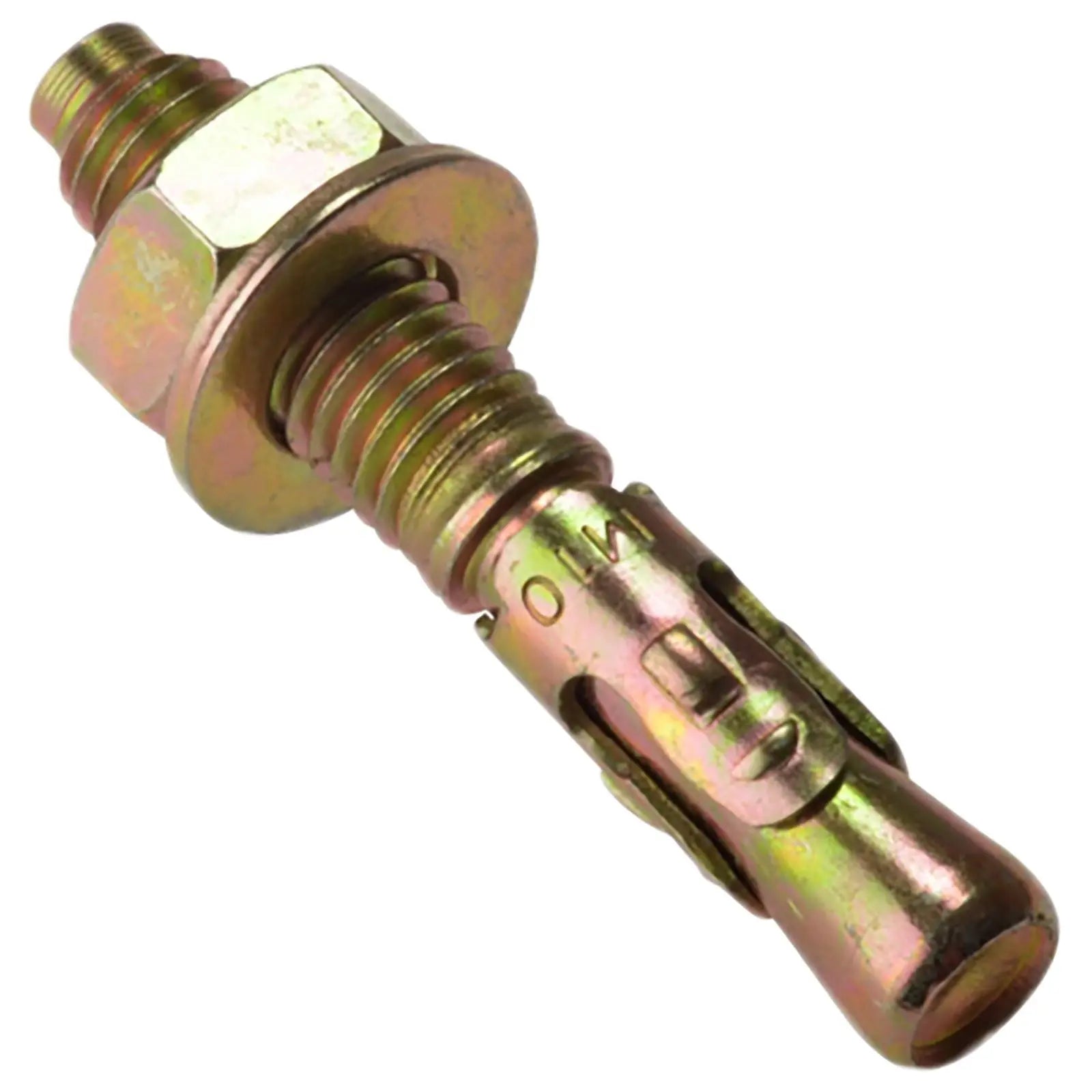 ForgeFix Through Bolt Projection Hold Down Fixing Zinc Yellow Passivated 