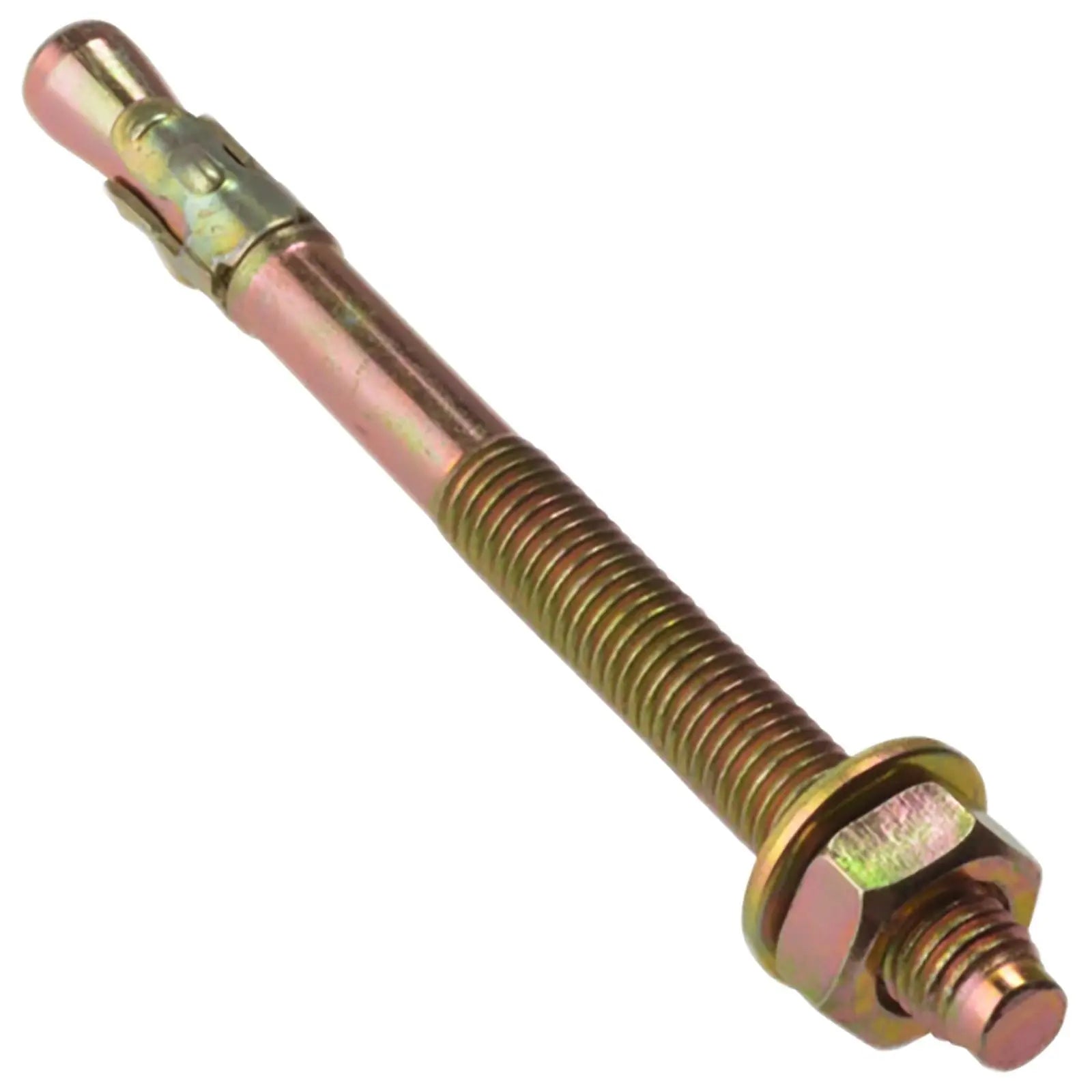 ForgeFix Through Bolt Projection Hold Down Fixing Zinc Yellow Passivated 