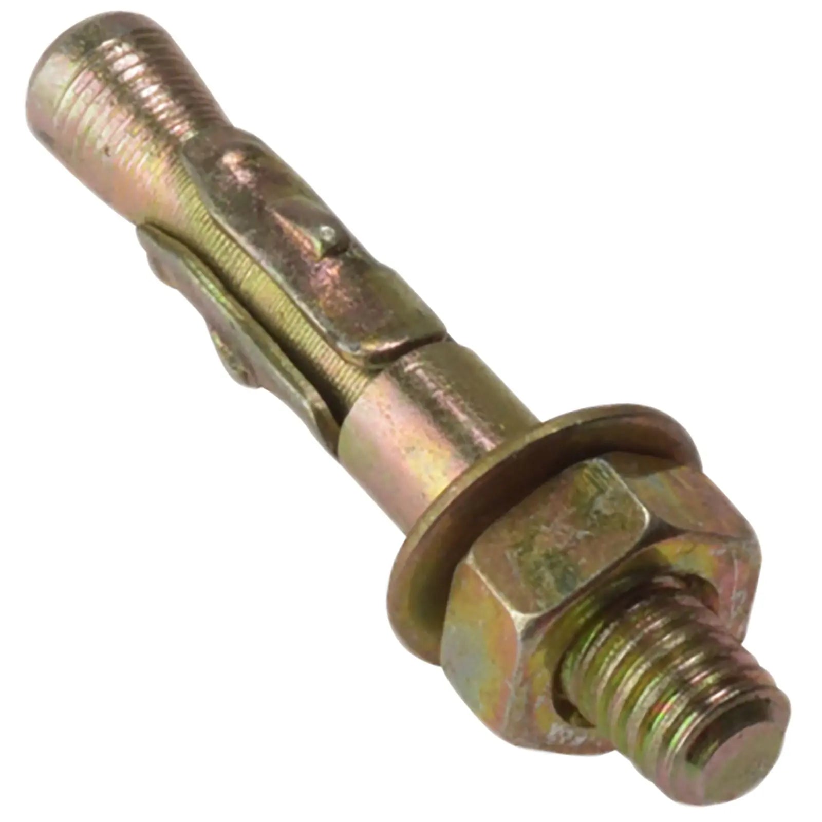 ForgeFix Through Bolt Projection Hold Down Fixing Zinc Yellow Passivated 