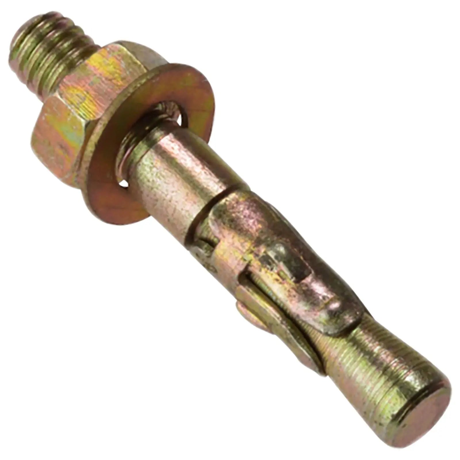 ForgeFix Through Bolt Projection Hold Down Fixing Zinc Yellow Passivated 