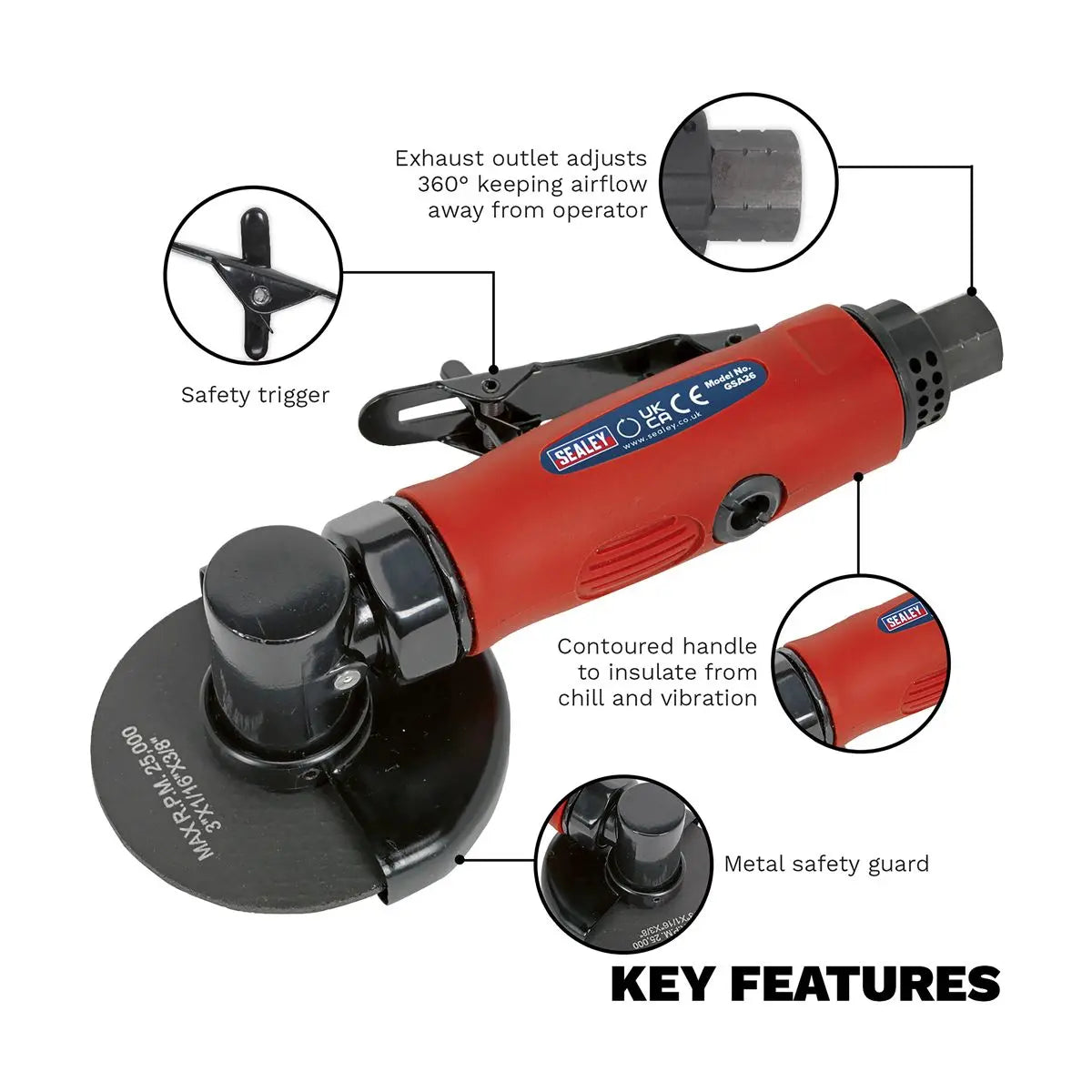 Generation Air Cut-Off Tool Ø75mm Straight 