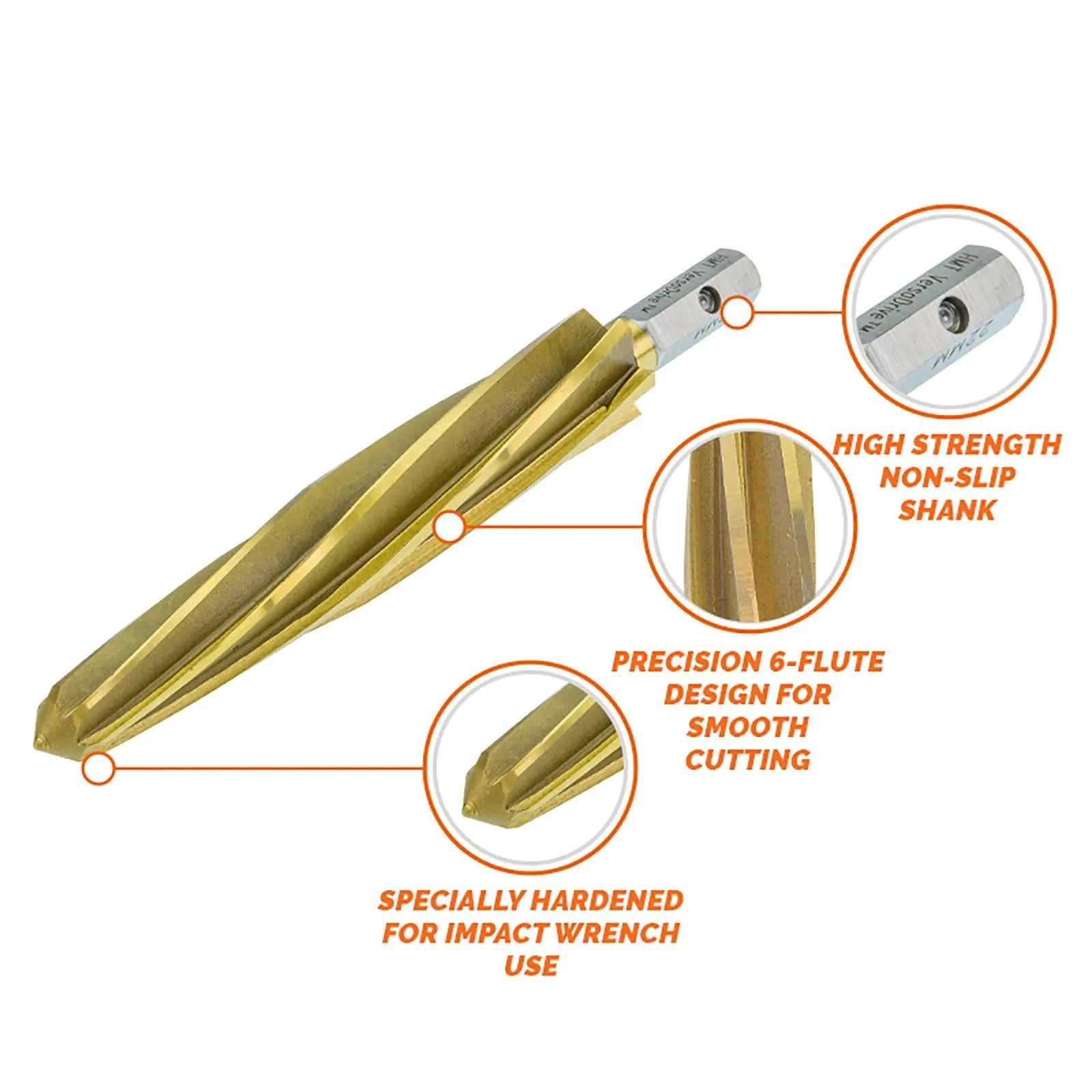 HMT VersaDrive Impact Reamer 18 mm Metric  White Rose Tools
