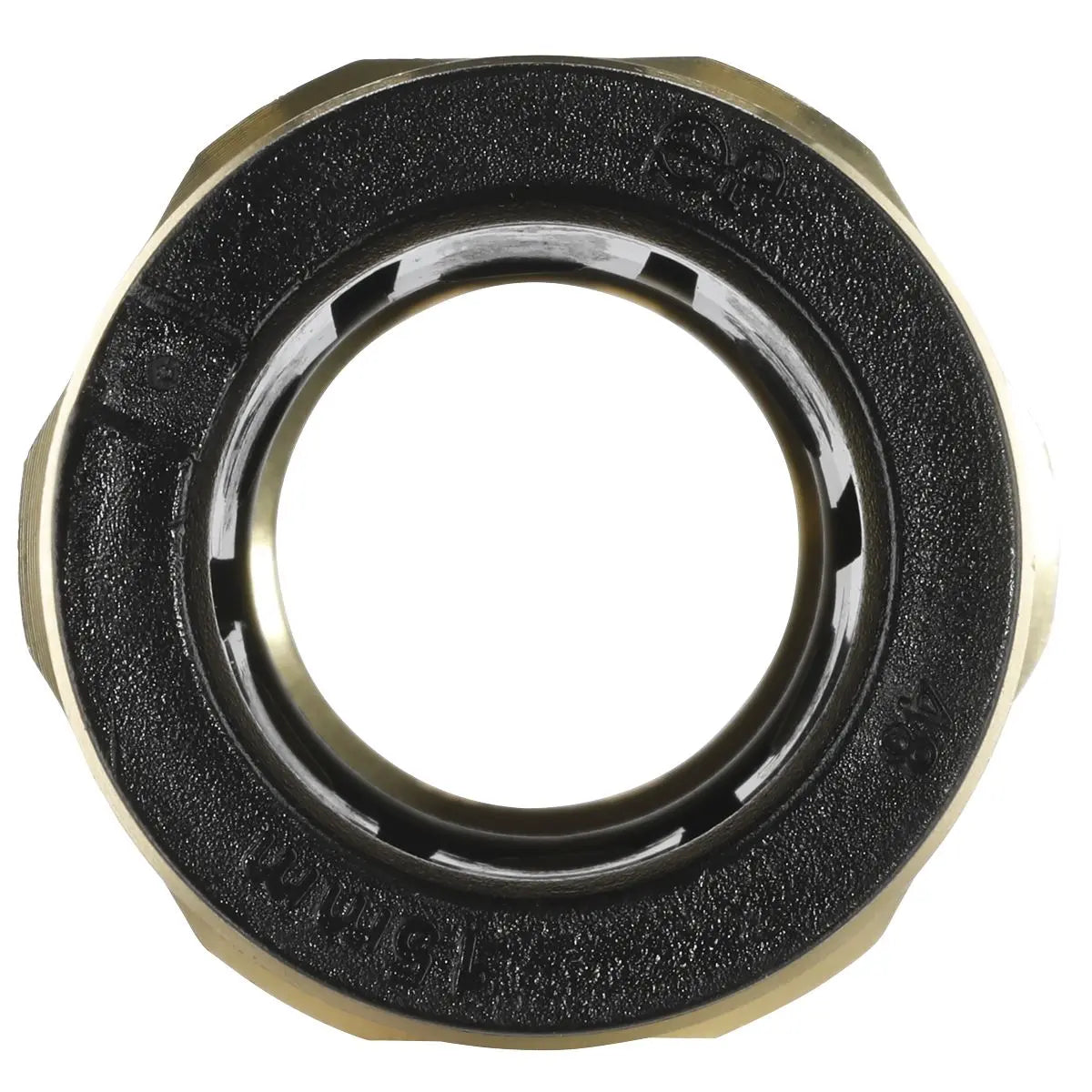 John Guest Straight Adaptor 15mm x 1/2"BSPT Brass (John Guest Speedfit® - MM011504N) 