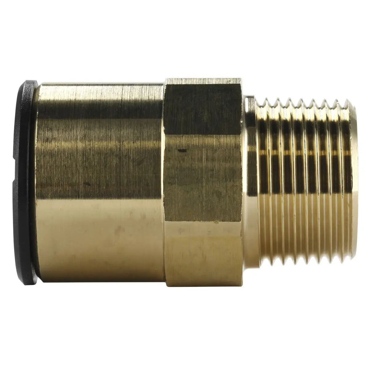 John Guest Straight Adaptor 22mm x 3/4"BSPT Brass (John Guest Speedfit® - MM012206N) 