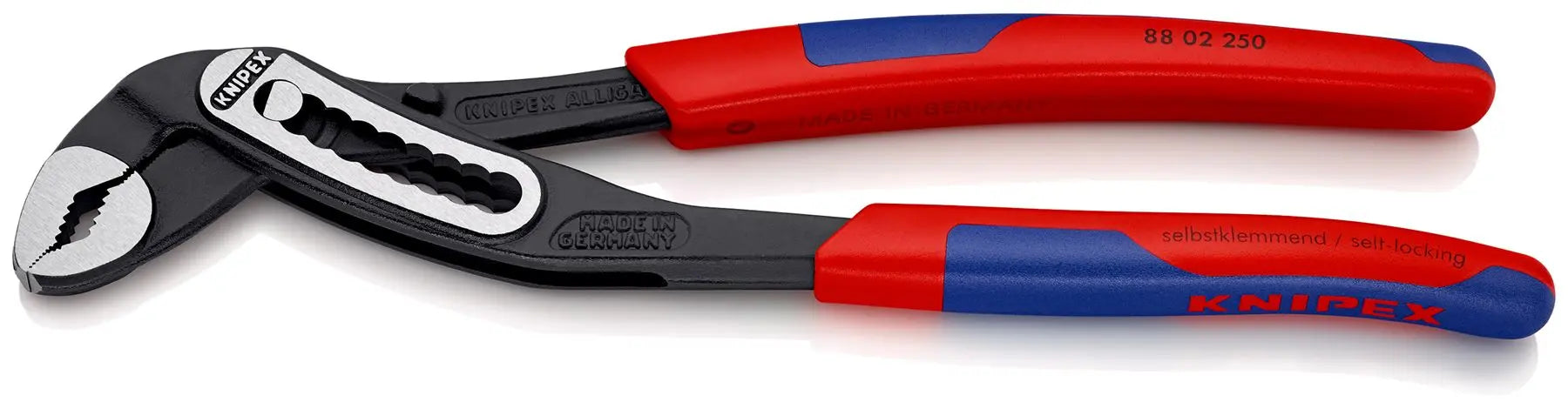 KNIPEX Alligator Water Pump Pliers 250mm Multi Component Grips 88 02 250  White Rose Tools