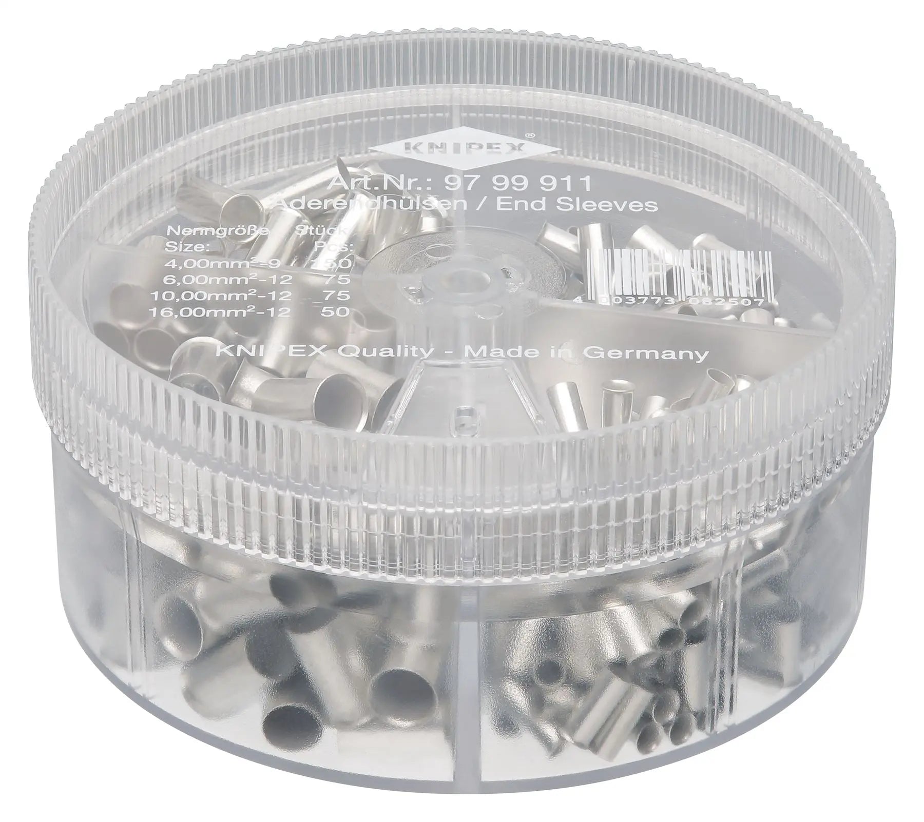 KNIPEX Assortment Box with 350 Insulated Wire Ferrules 97 99 911  White Rose Tools