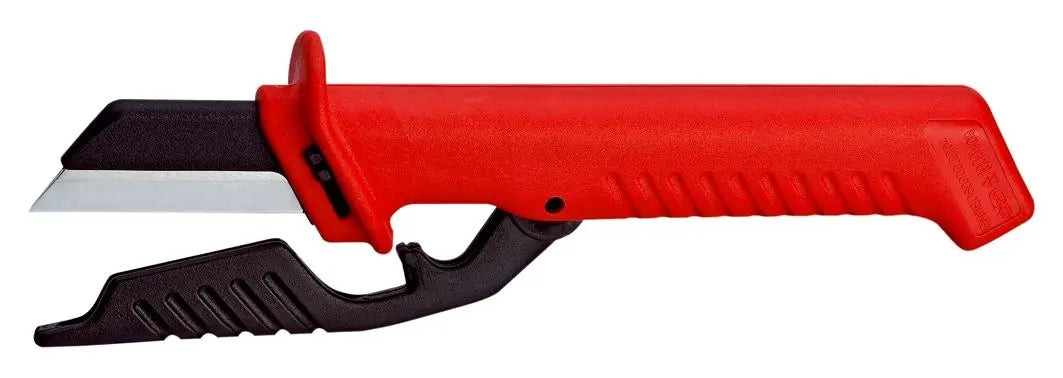 KNIPEX Cable Knife with Spare Blade 190mm Insulated 98 56  White Rose Tools