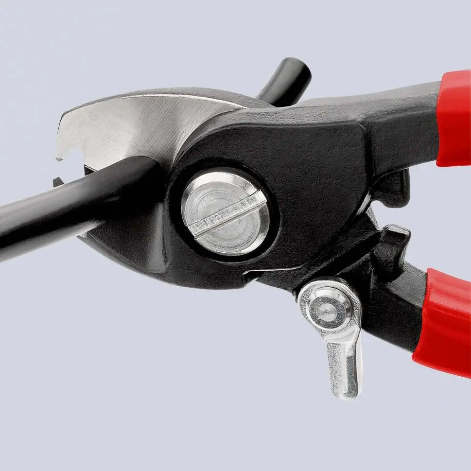 KNIPEX Cable Shears and NYM Cable Cutting Stripping 165mm Plastic Coated Handles 95 41 165  White Rose Tools