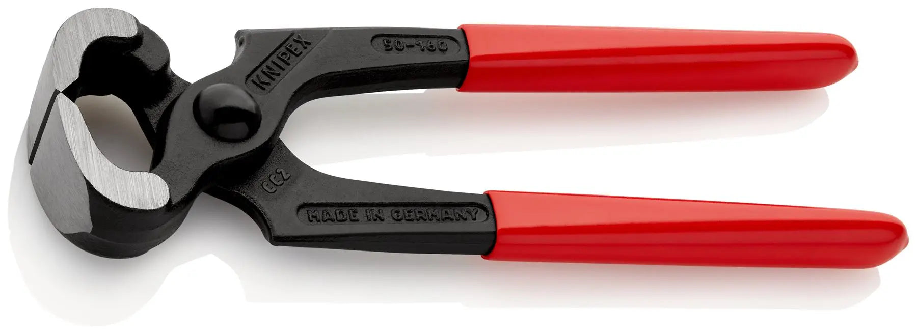 KNIPEX Carpenters Pincers 160mm Plastic Coated Handles 50 01 160  White Rose Tools