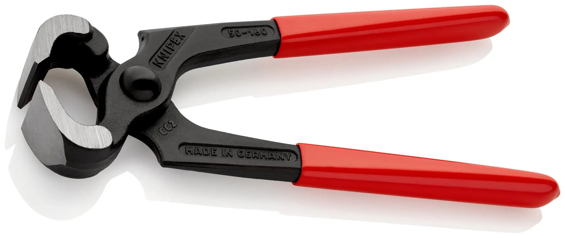 KNIPEX Carpenters Pincers 160mm Plastic Coated Handles 50 01 160  White Rose Tools