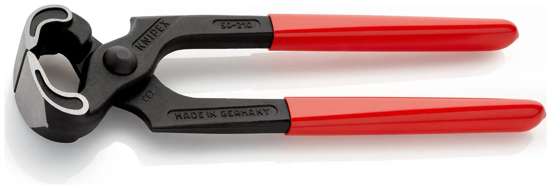 KNIPEX Carpenters Pincers 210mm Plastic Coated Handles 50 01 210  White Rose Tools