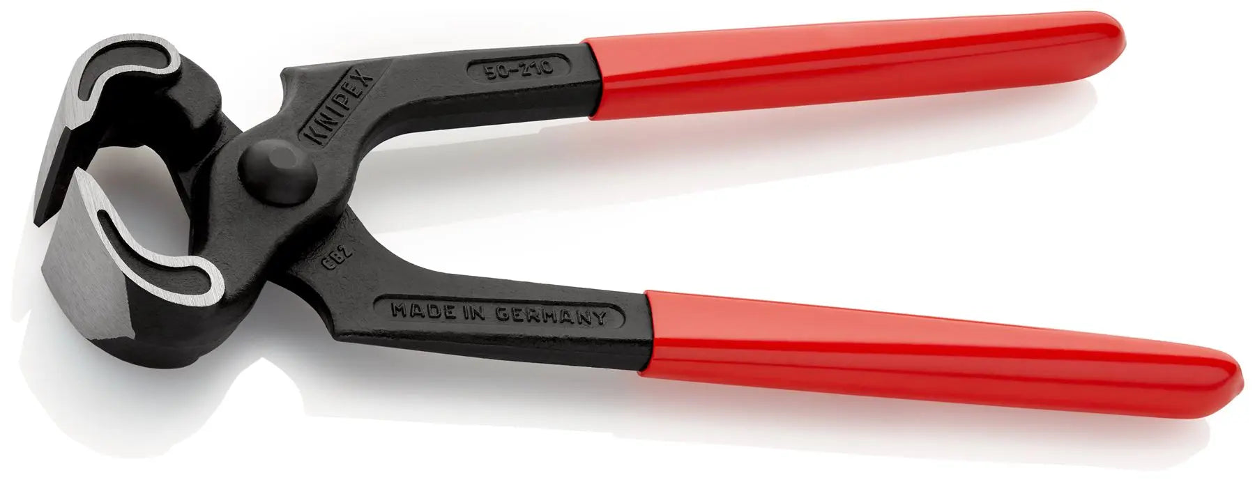 KNIPEX Carpenters Pincers 210mm Plastic Coated Handles 50 01 210  White Rose Tools