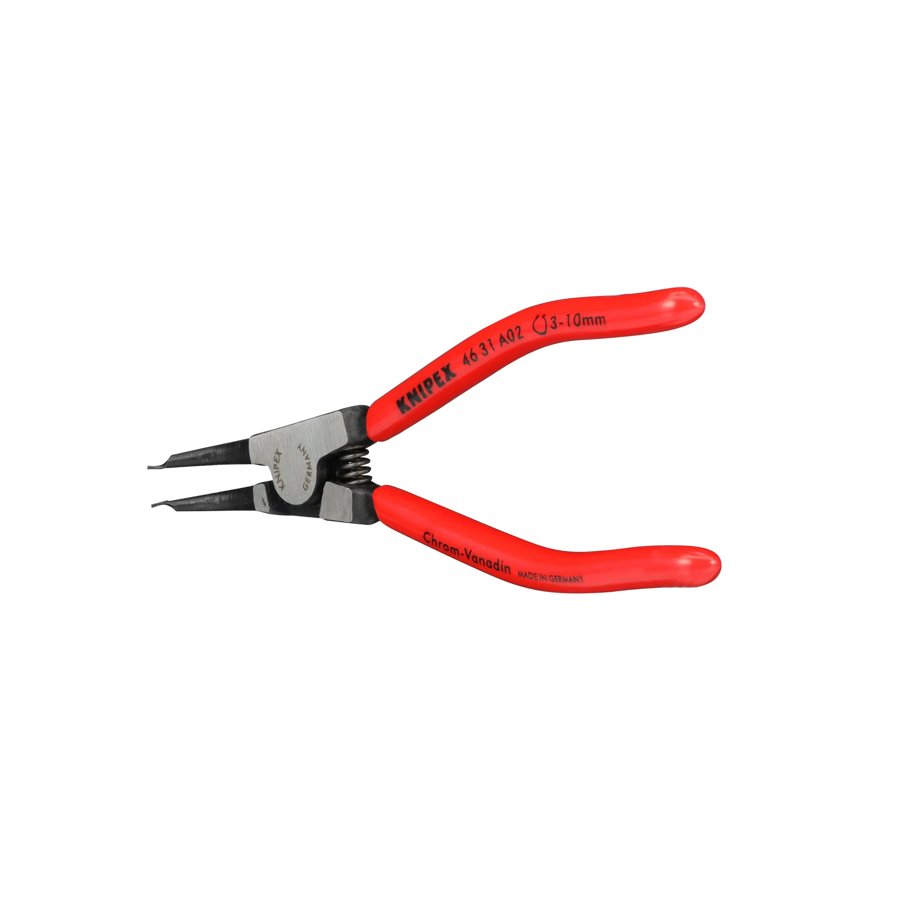 KNIPEX Circlip Pliers for External Circlips on Shafts 45° Angled 130mm 0.9mm Diameter Tips 46 31 A02  White Rose Tools