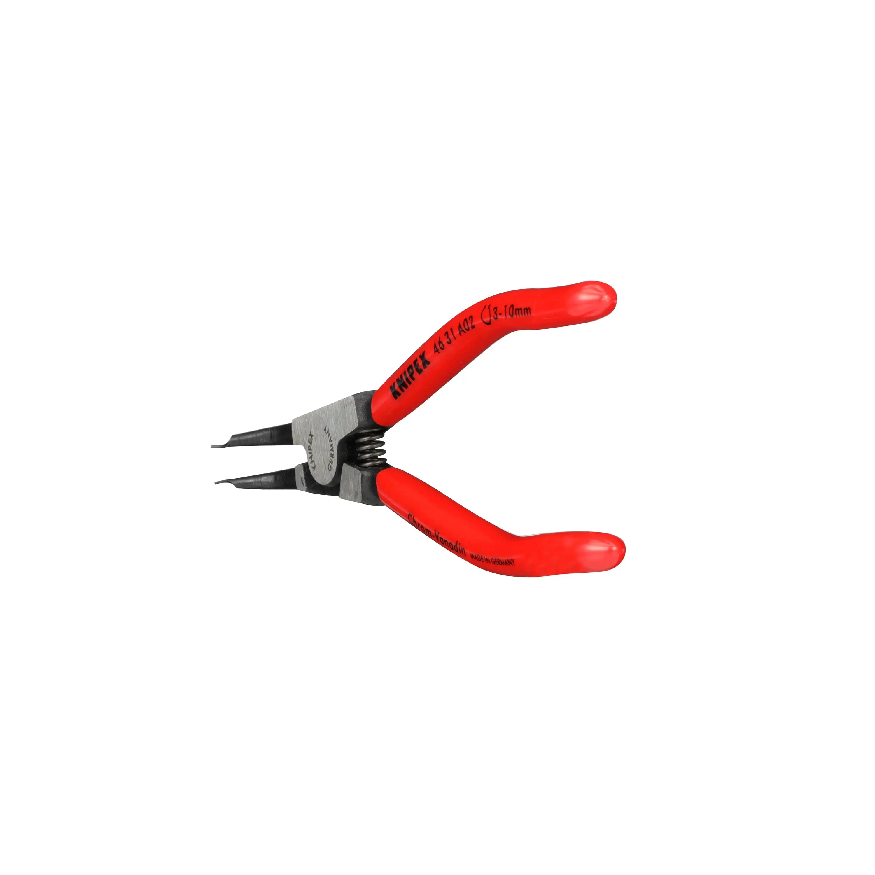 KNIPEX Circlip Pliers for External Circlips on Shafts 45° Angled 130mm 0.9mm Diameter Tips 46 31 A02  White Rose Tools
