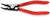 KNIPEX Circlip Pliers for External Circlips on Shafts 45° Angled 130mm 0.9mm Diameter Tips 46 31 A02  White Rose Tools
