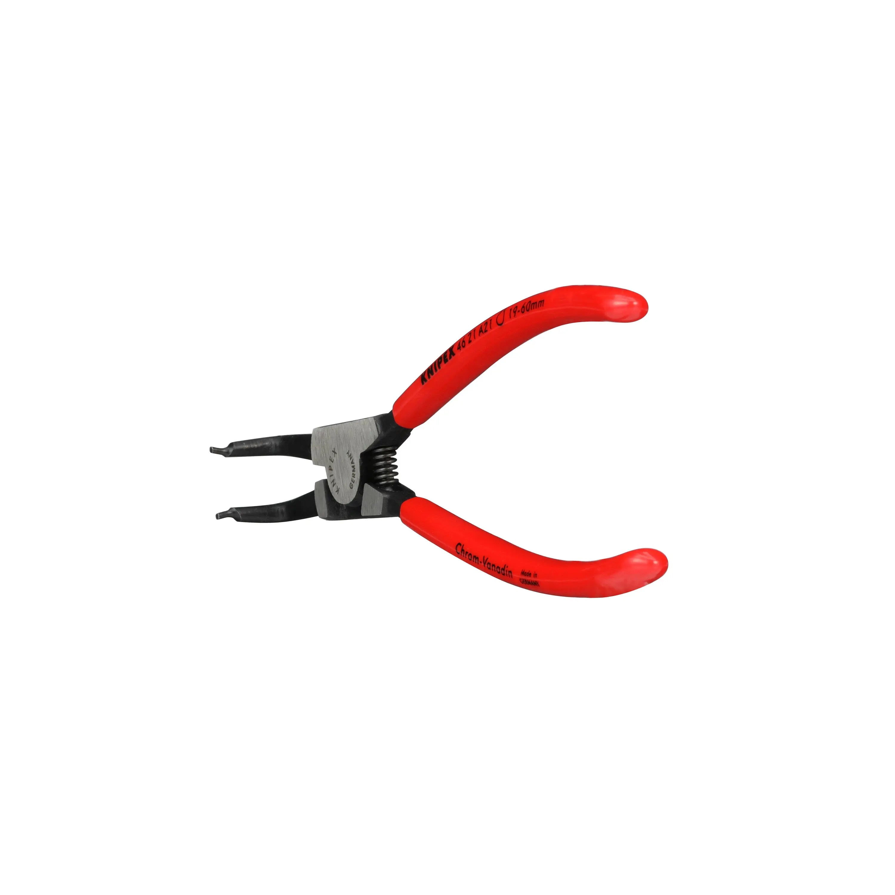 KNIPEX Circlip Pliers for External Circlips on Shafts 90° Angled 170mm 1.8mm Diameter Tips 46 21 A21  White Rose Tools