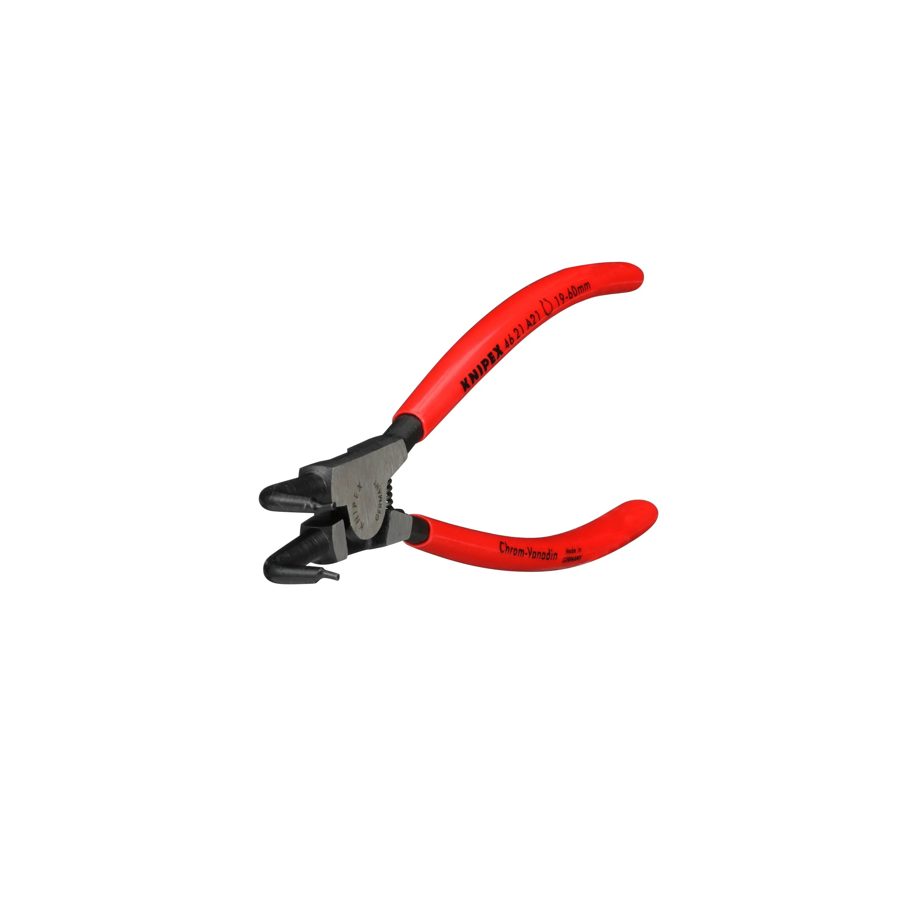 KNIPEX Circlip Pliers for External Circlips on Shafts 90° Angled 170mm 1.8mm Diameter Tips 46 21 A21  White Rose Tools