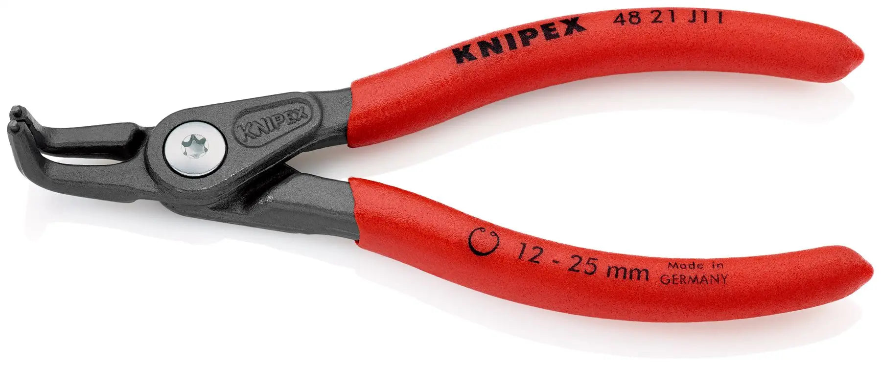 KNIPEX Circlip Pliers for Internal Circlips in Bore Holes 130mm 1.3mm Diameter Tips 48 21 J11  White Rose Tools