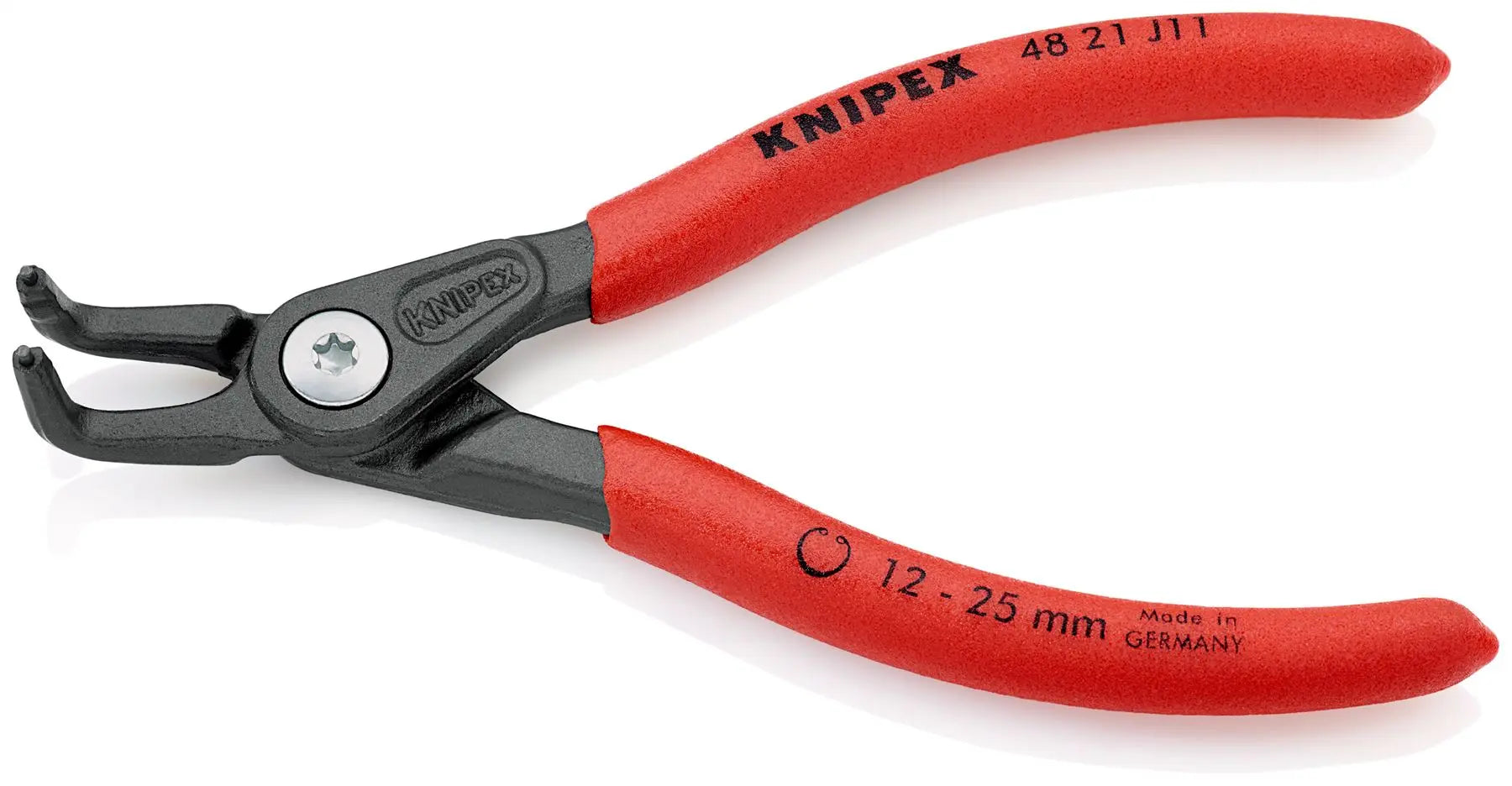 KNIPEX Circlip Pliers for Internal Circlips in Bore Holes 130mm 1.3mm Diameter Tips 48 21 J11  White Rose Tools