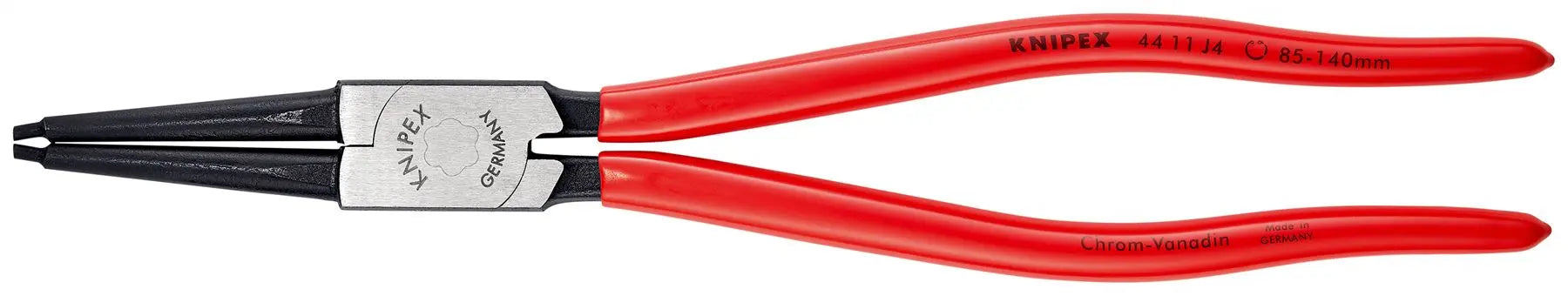 KNIPEX Circlip Pliers for Internal Circlips in Bore Holes 320mm 3.2mm Diameter Tips 44 11 J4  White Rose Tools