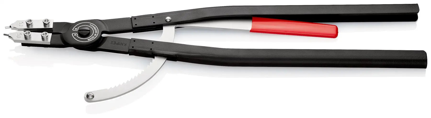 KNIPEX Circlip Pliers for Internal Circlips in Bore Holes 570mm 3.5mm Diameter Tips 44 10 J5  White Rose Tools