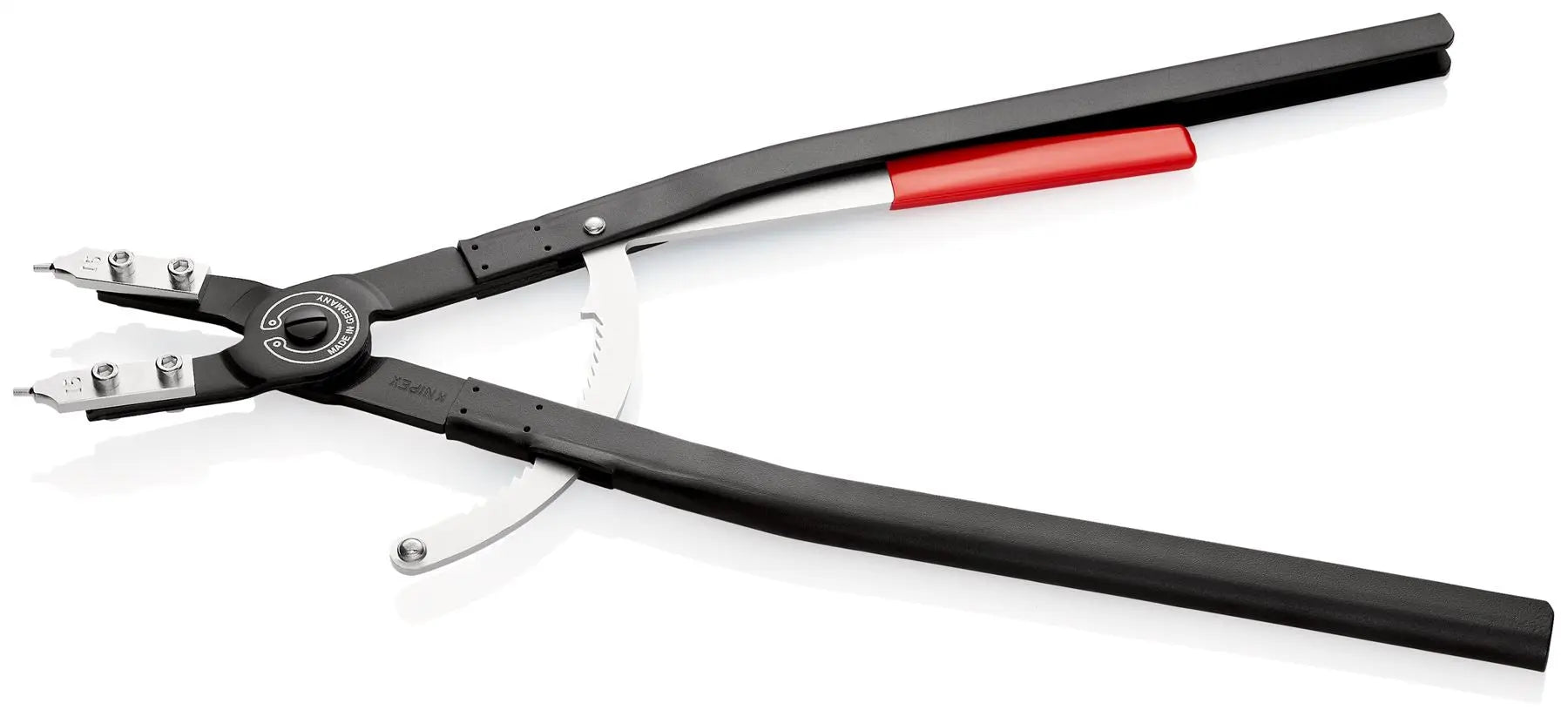 KNIPEX Circlip Pliers for Internal Circlips in Bore Holes 570mm 3.5mm Diameter Tips 44 10 J5  White Rose Tools