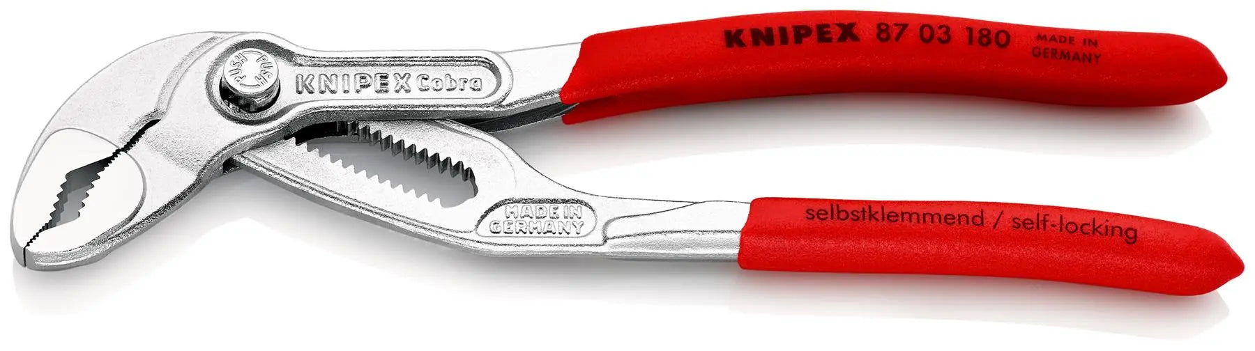 KNIPEX Cobra High Tech Water Pump Pliers 100-560 mm Choose Size  White Rose Tools