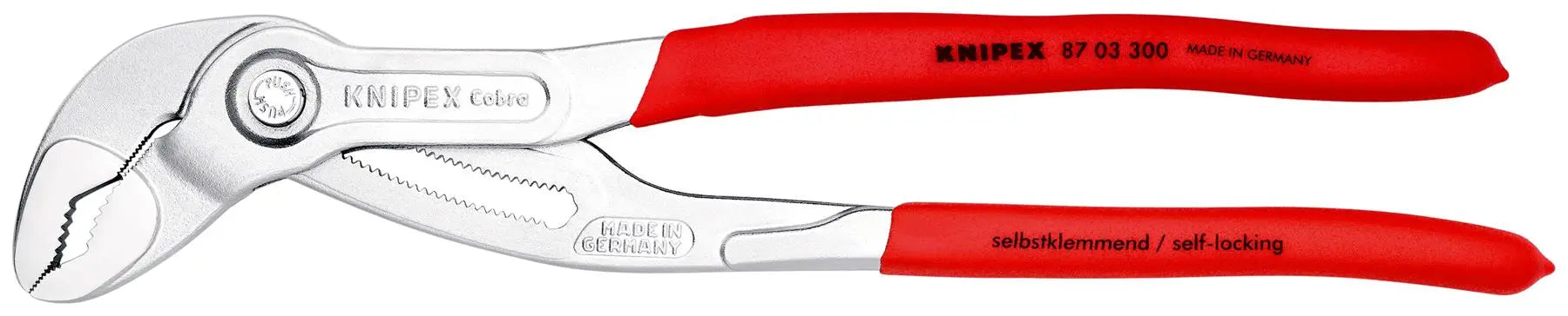 KNIPEX Cobra High Tech Water Pump Pliers 100-560 mm Choose Size  White Rose Tools