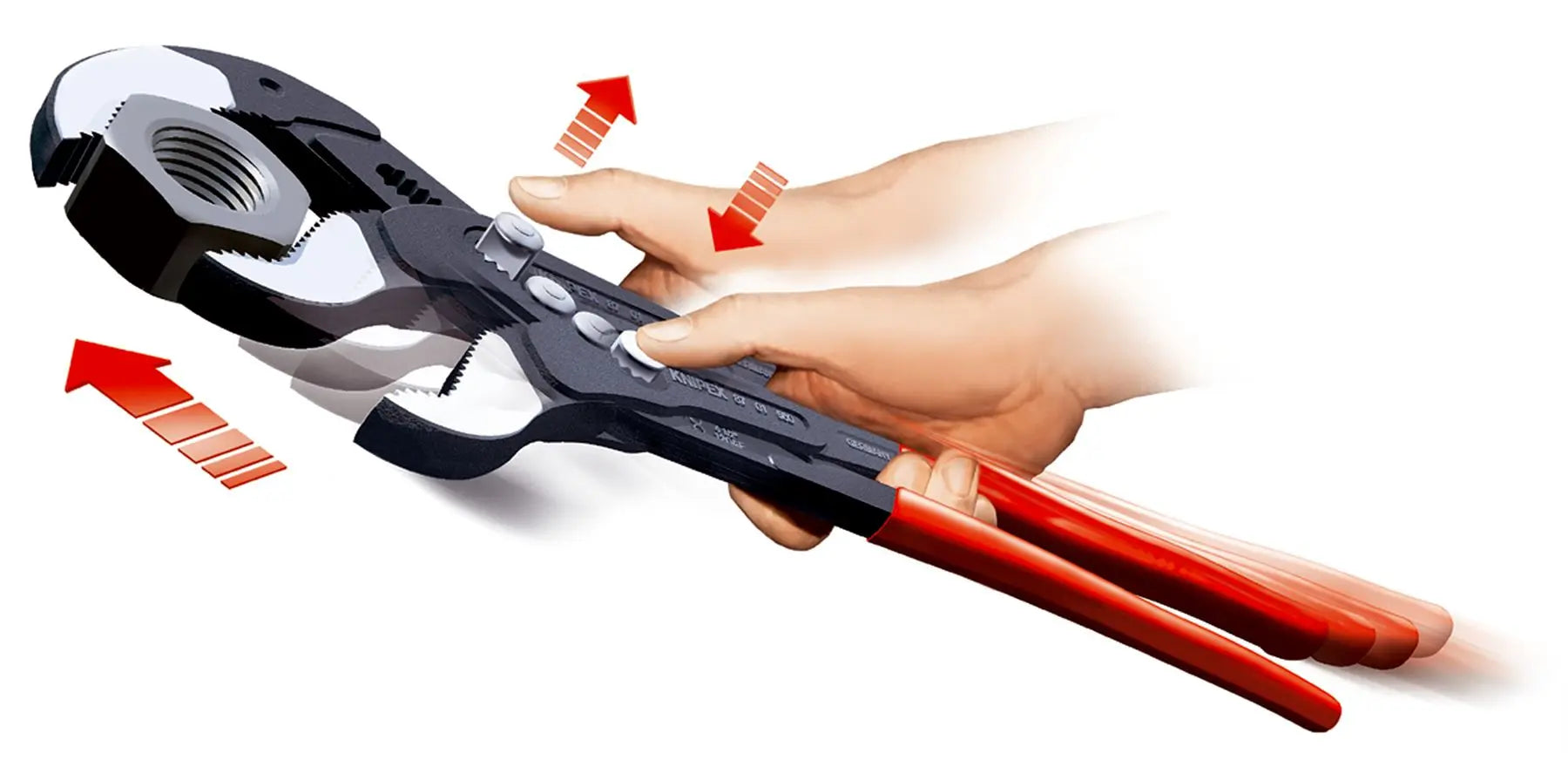 KNIPEX Cobra High Tech Water Pump Pliers 100-560 mm Choose Size  White Rose Tools