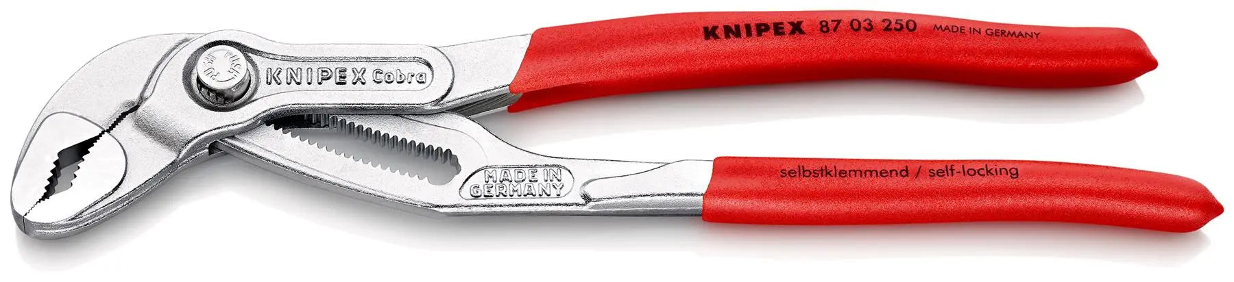 KNIPEX Cobra High Tech Water Pump Pliers 100-560 mm Choose Size  White Rose Tools