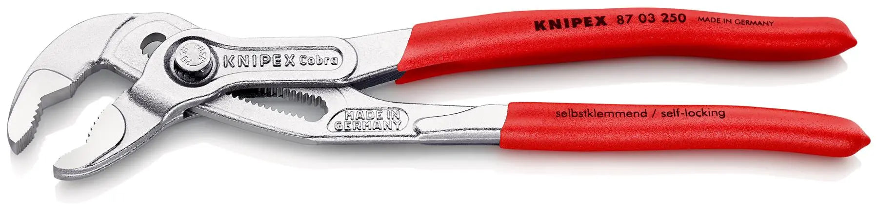 KNIPEX Cobra High Tech Water Pump Pliers 100-560 mm Choose Size  White Rose Tools