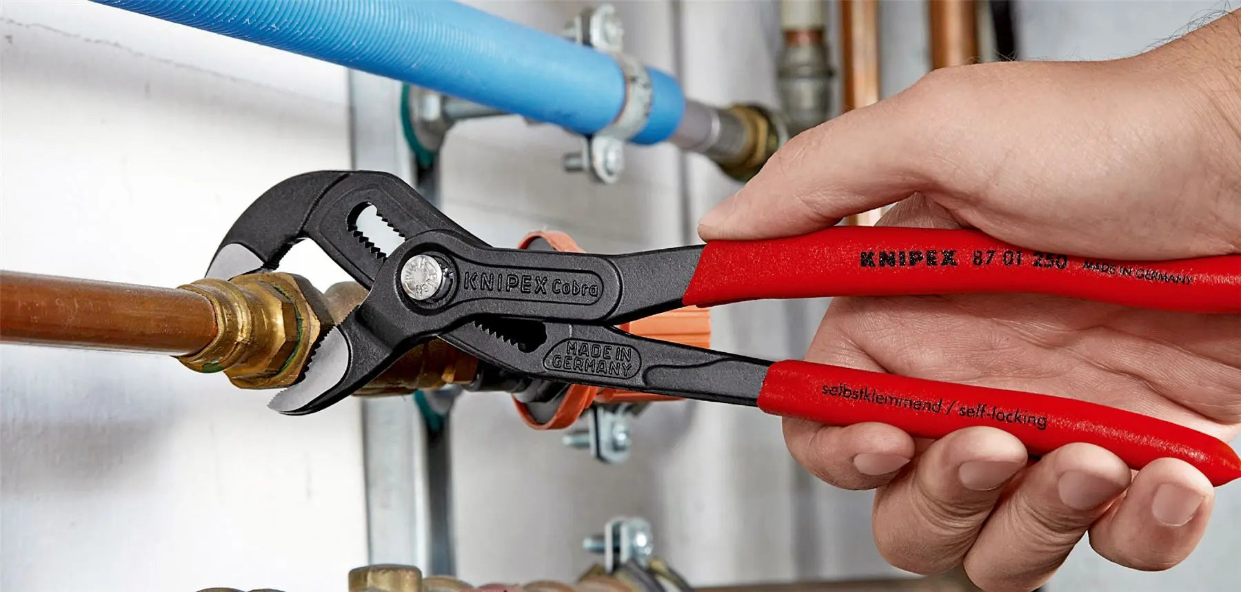 KNIPEX Cobra High Tech Water Pump Pliers 100-560 mm Choose Size  White Rose Tools