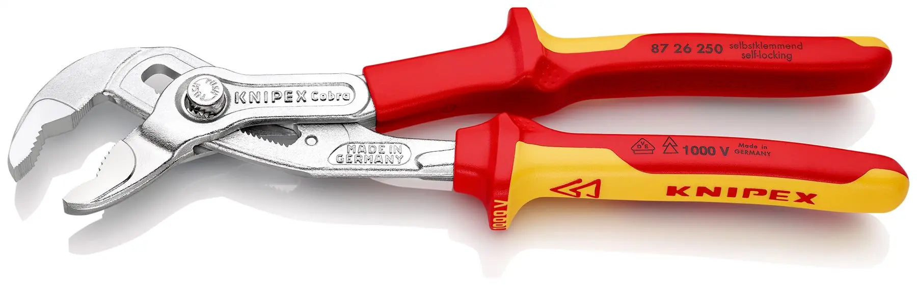 KNIPEX Cobra High Tech Water Pump Pliers 100-560 mm Choose Size  White Rose Tools