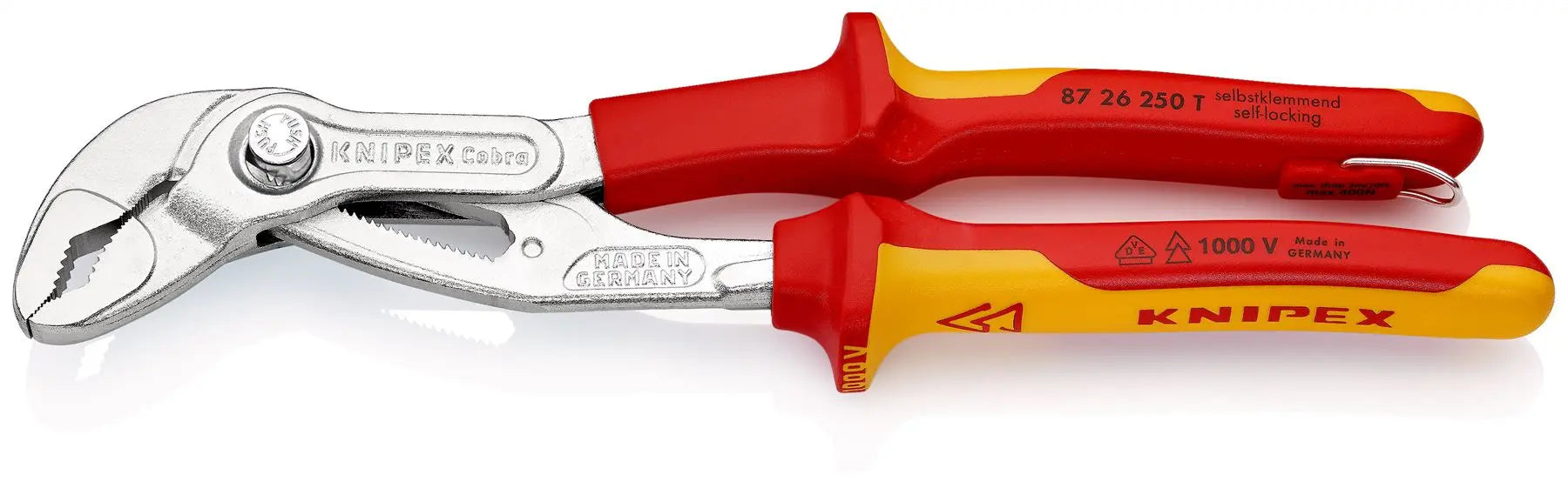 KNIPEX Cobra High Tech Water Pump Pliers 100-560 mm Choose Size  White Rose Tools