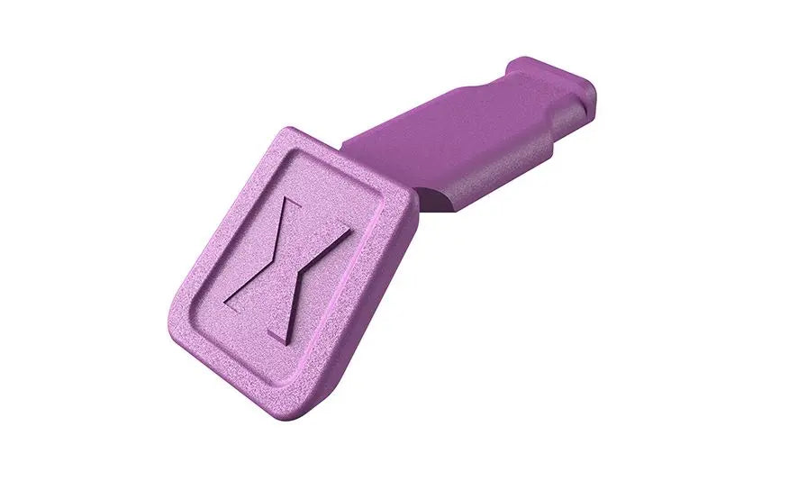 KNIPEX ColorCode Clips Violet Colour 10 Pack KNIPEXtend for KNIPEX Comfort Handles (RAL Code 9016) 00 61 10 CV  White Rose Tools