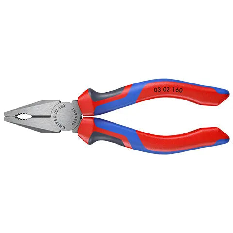 KNIPEX Combination Pliers 160mm Multi Component Grips 03 02 160 SB  White Rose Tools