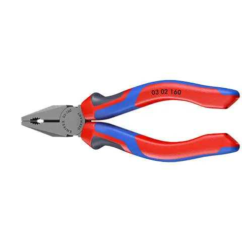 KNIPEX Combination Pliers 160mm Multi Component Grips 03 02 160 SB  White Rose Tools