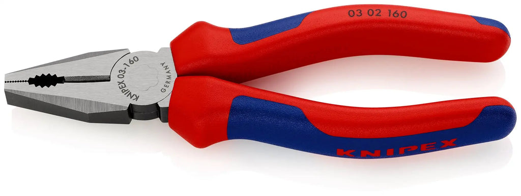 KNIPEX Combination Pliers 160mm Multi Component Grips 03 02 160 SB  White Rose Tools