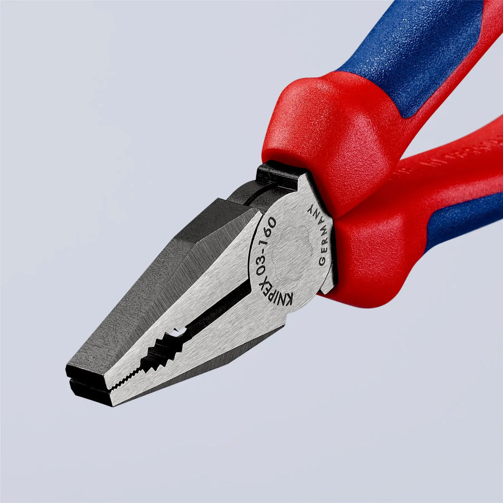 KNIPEX Combination Pliers 160mm Multi Component Grips 03 02 160 SB  White Rose Tools