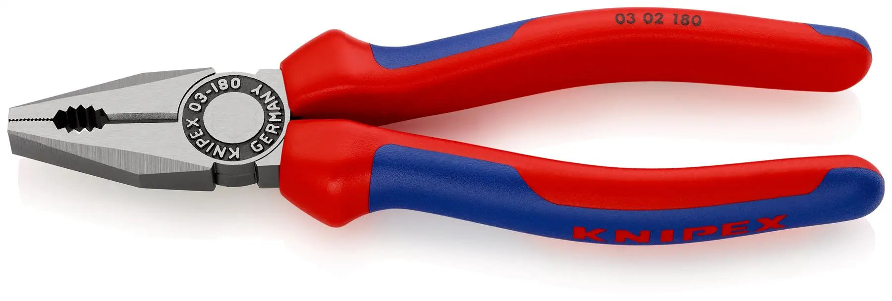 KNIPEX Combination Pliers 180mm Multi Component Grips 03 02 180 SB  White Rose Tools