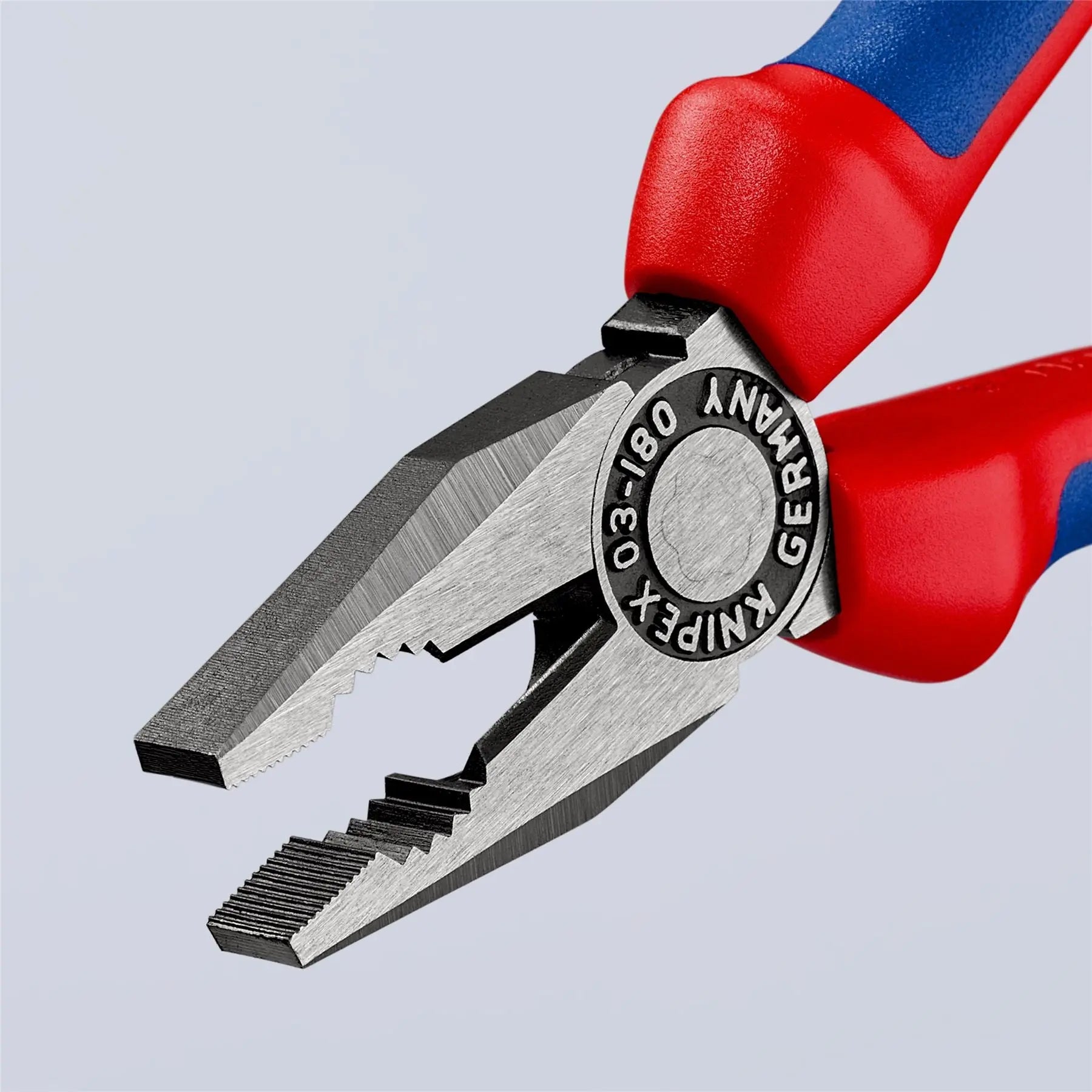 KNIPEX Combination Pliers 180mm Multi Component Grips 03 02 180 SB  White Rose Tools