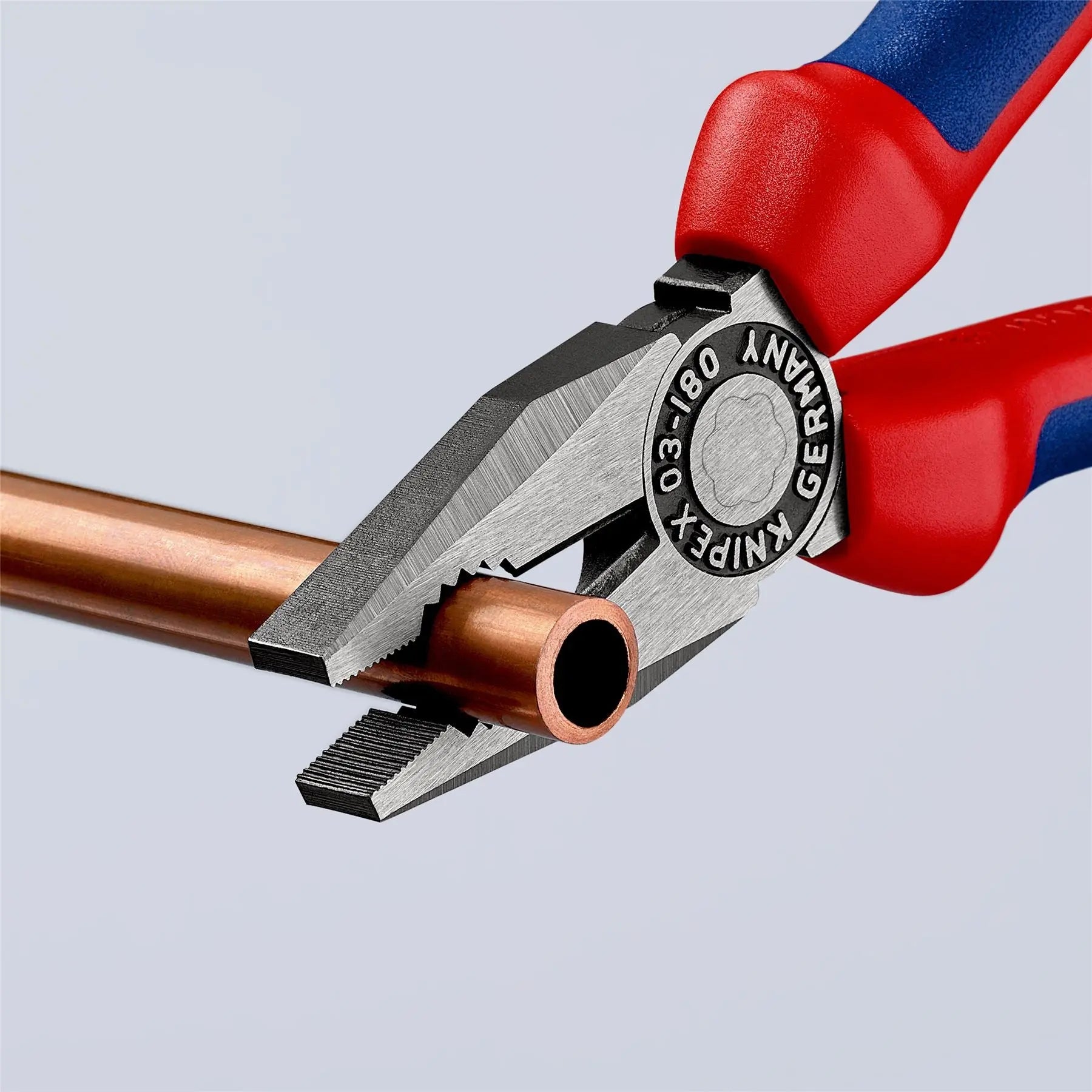 KNIPEX Combination Pliers 180mm Multi Component Grips 03 02 180 SB  White Rose Tools