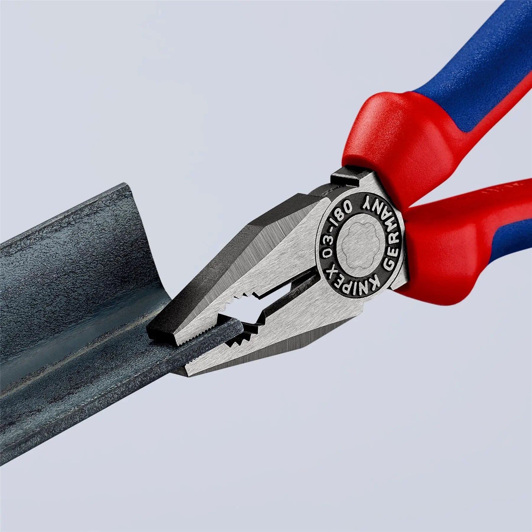 KNIPEX Combination Pliers 180mm Multi Component Grips 03 02 180 SB  White Rose Tools