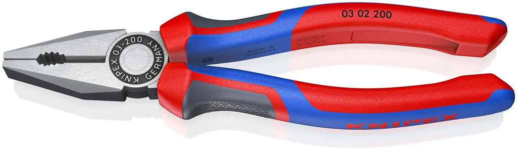 KNIPEX Combination Pliers 200mm with Comfort Handles 03 02 200 SB  White Rose Tools