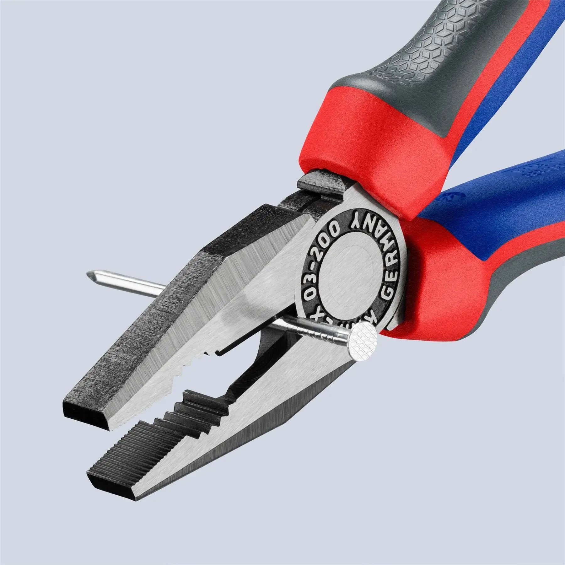 KNIPEX Combination Pliers 200mm with Comfort Handles 03 02 200 SB  White Rose Tools