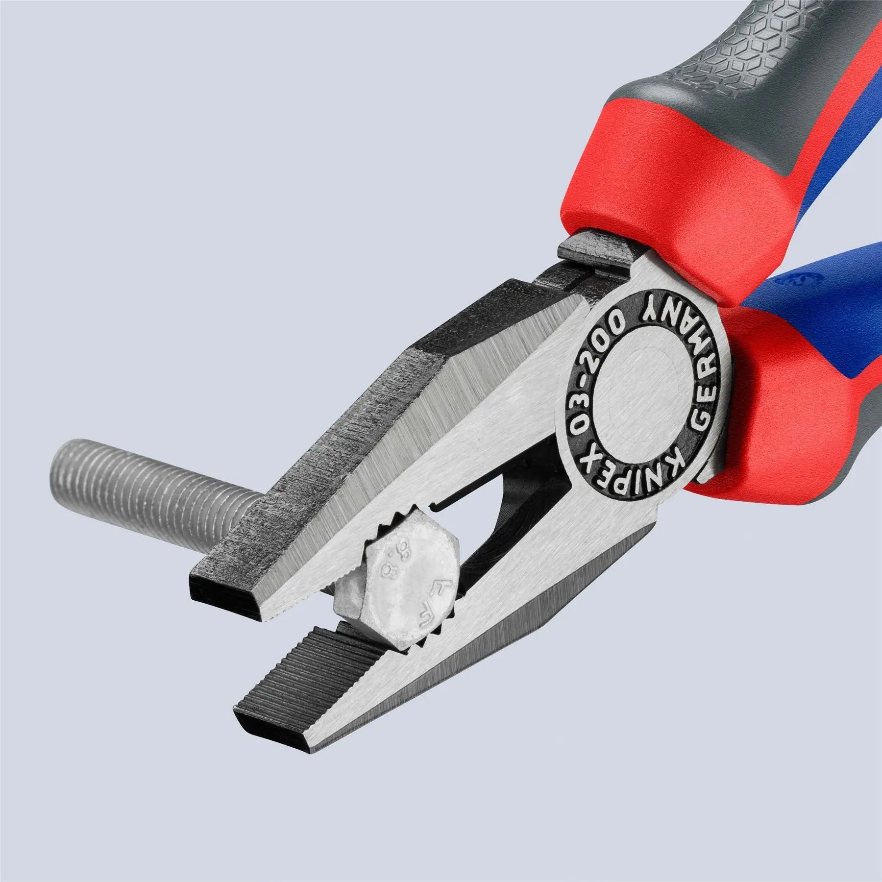 KNIPEX Combination Pliers 200mm with Comfort Handles 03 02 200 SB  White Rose Tools
