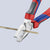 KNIPEX Combination Pliers High Leverage 180mm Chrome with Comfort Handles 02 05 180  White Rose Tools