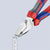 KNIPEX Combination Pliers High Leverage 180mm Chrome with Comfort Handles 02 05 180  White Rose Tools