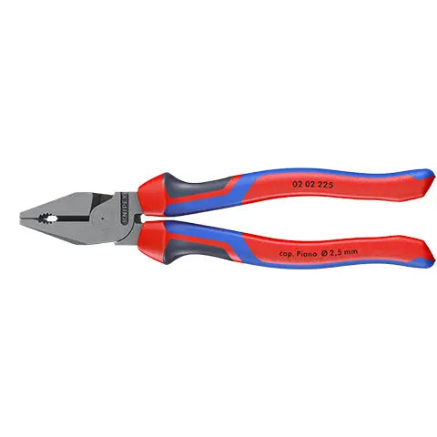 KNIPEX Combination Pliers High Leverage 180mm Chrome with Comfort Handles 02 05 180  White Rose Tools