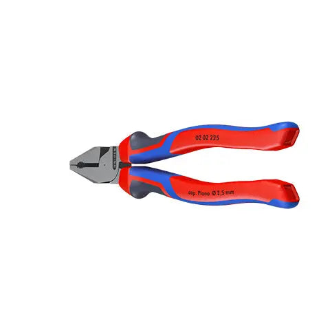 KNIPEX Combination Pliers High Leverage 180mm Chrome with Comfort Handles 02 05 180  White Rose Tools